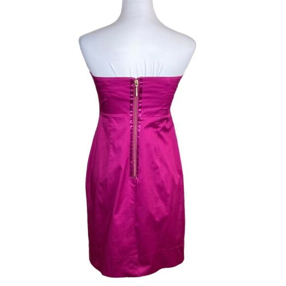 New York & Company Fuchsia Strapless Dress, Size 4 - Picture 3 of 7